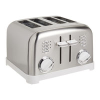 Cuisinart CPT-180W - Metal Classic Four Slice Toaster Instruction Booklet
