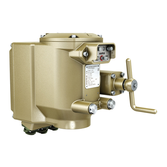 AUMA SVM Series Operating Instructions Manual