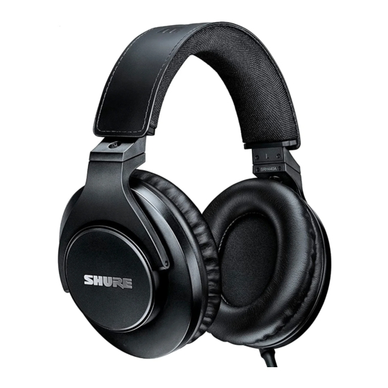 Shure SRH440A User Manual