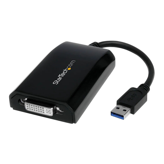 StarTech.com USB32DVIPRO Instruction Manual