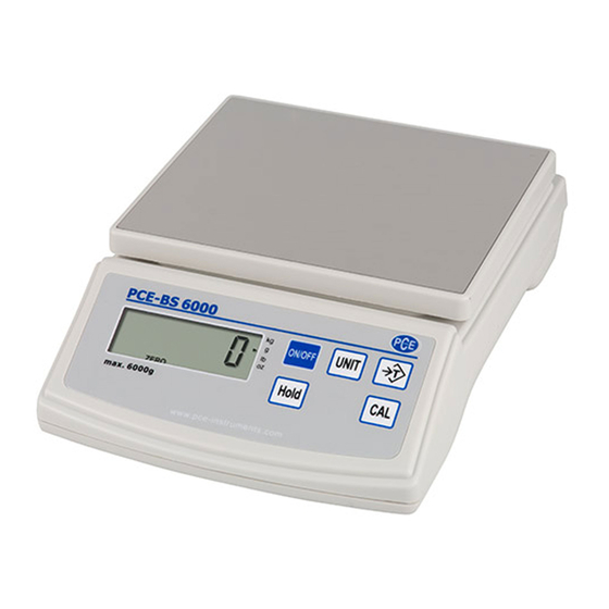 PCE Instruments PCE-BS 6000 Manual