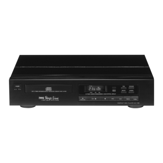 IMG STAGE LINE CD-152 Instruction Manual