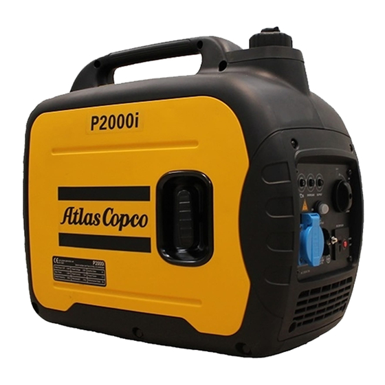 User Manuals: Atlas Copco P2000i Small Gas Generators
