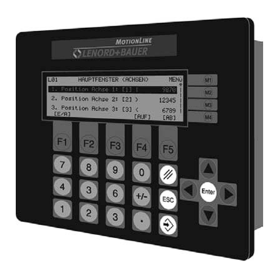 Lenord+Bauer MotionPLC GEL 8240 Manuals
