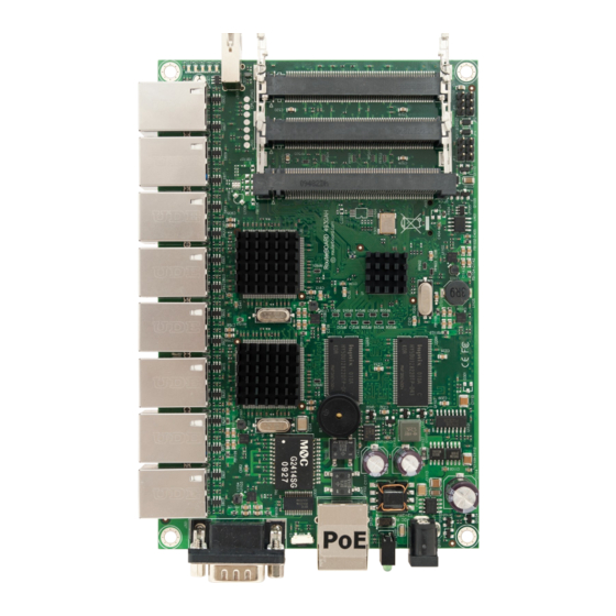 MikroTik RouterBOARD 493 Quick Setup Manual And Warranty Information