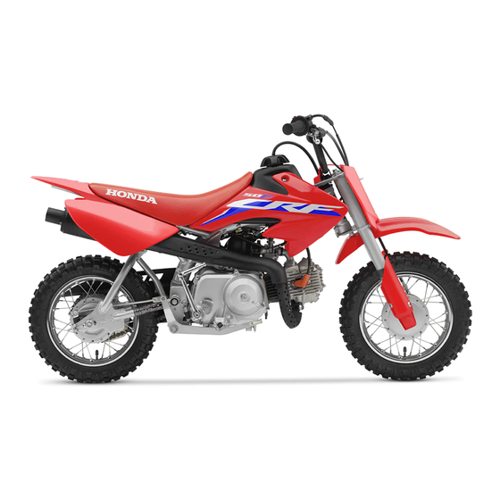 Honda CRF50F 2018 Owner's Manual