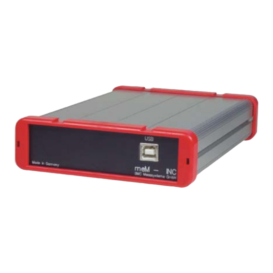 bmcm meM-INC Quick Start Manual