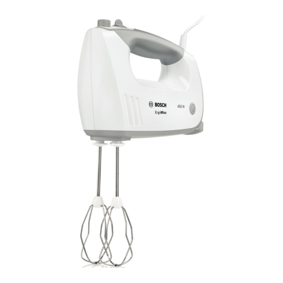 Bosch ErgoMixx MFQ364 Series User Manual