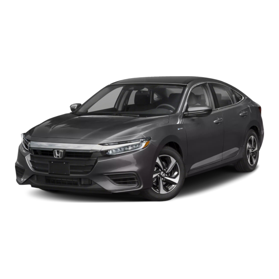 Honda INSIGHT 2022 Owner's Manual