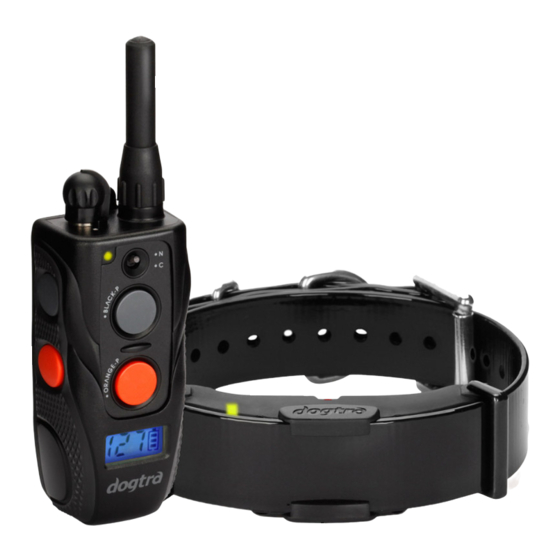 Dogtra Remote Controlled Dog Training Collars Settings Manual