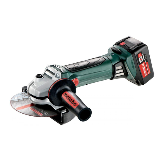 Metabo W 18 LTX 115 Quick Operating	 Instruction