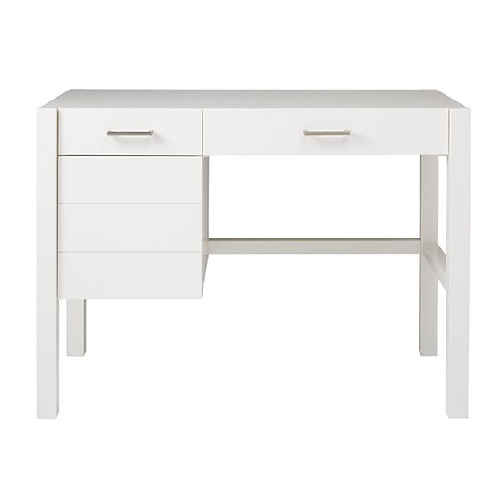 The Land of Nod Uptown Desk Assembly Instructions Manual