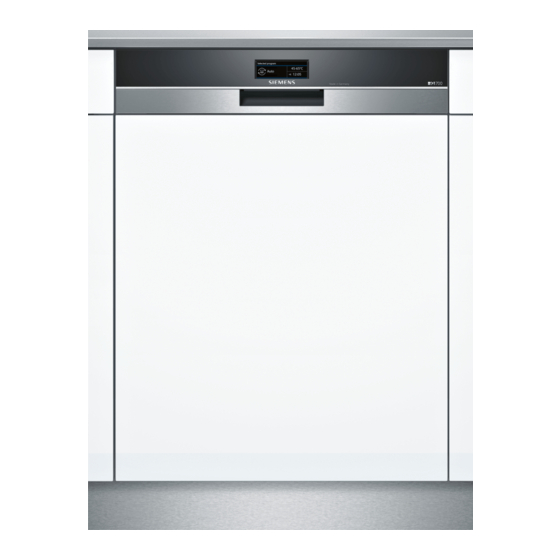Siemens iQ700 SX Series Instruction Manual