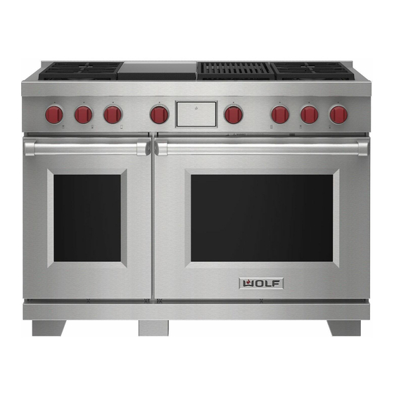 Wolf Dual Fuel Ranges Use & Care Manual
