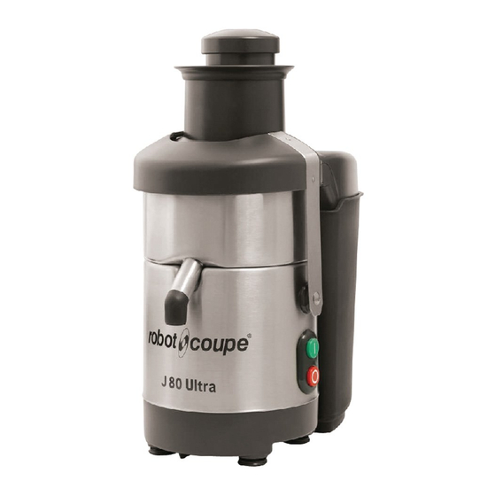 Robot Coupe J 80 Ultra User Instruction
