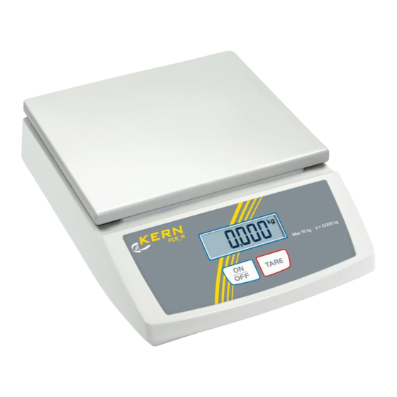 KERN FCE 3K1N Operating Manual