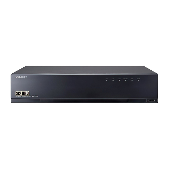 Wisenet XRN-2010 Quick Manual