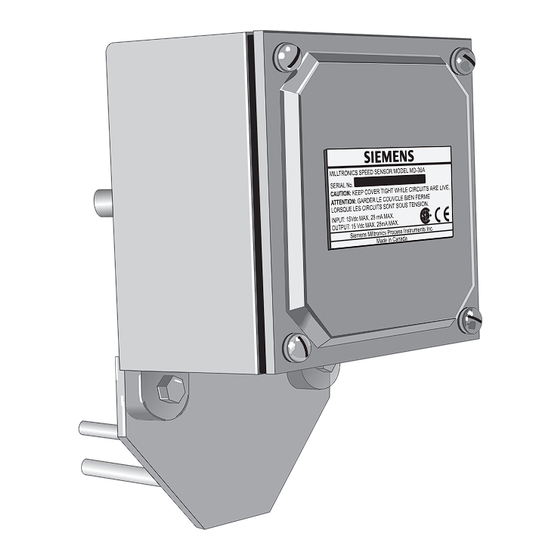 Siemens Milltronics MD-36 Instruction Manual