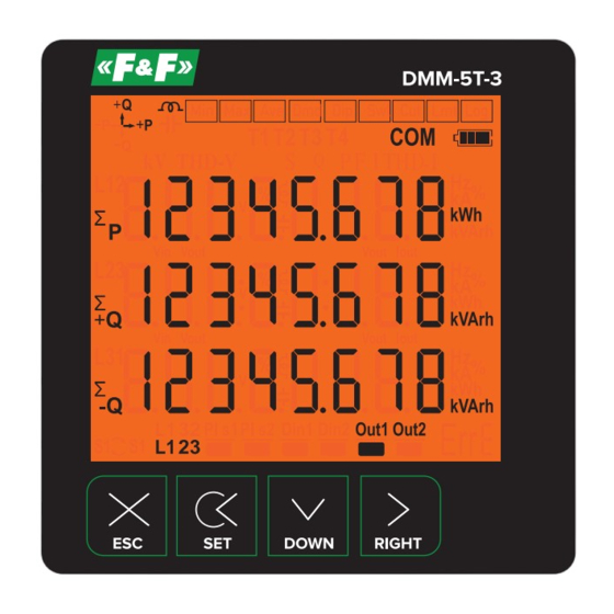 F&F DMM-5T-3 Manuals