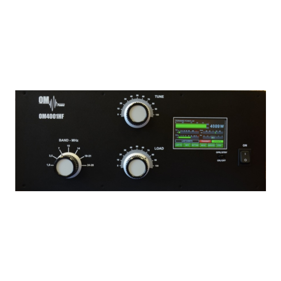 OM POWER OM4001HF Manual