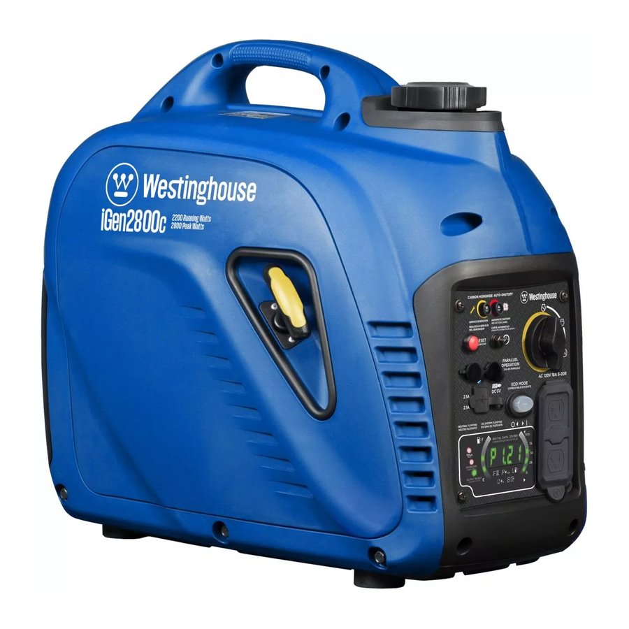 Westinghouse iGen2800c - Inverter Generator Manual