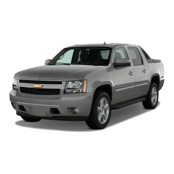 Chevrolet 2011 Avalanche Owner's Manual