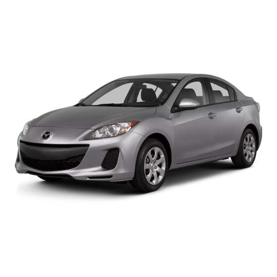 Mazda 2013 Mazda3 Owner's Manual