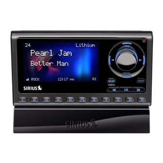 Sirius Satellite Radio Sportster SP5 User Manual
