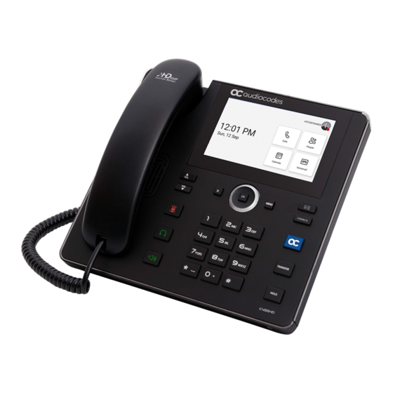 AudioCodes Device Duo IP Phone Manuals