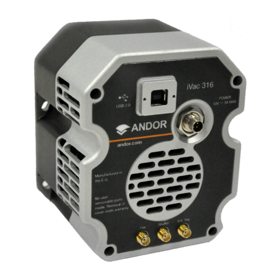 Andor Technology iVac 316 Quick Start Manual