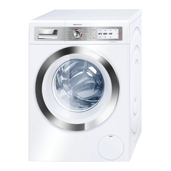 Bosch WAY32791SN Instruction Manual