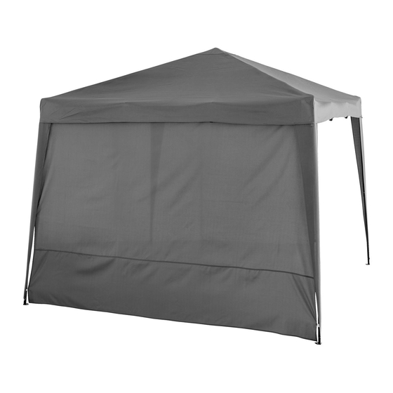 Jysk JERUP Gazebo Grey Canopy Manuals