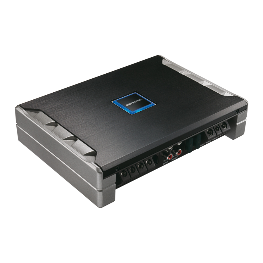 Alpine PDR-M65, PDR-F50 - POWER AMPLIFIER Manual