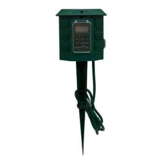 GE HEAVY DUTY OUTDOOR DIGITAL STAKE TIMER Manual