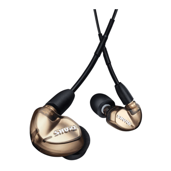 Shure SE535 User Manual