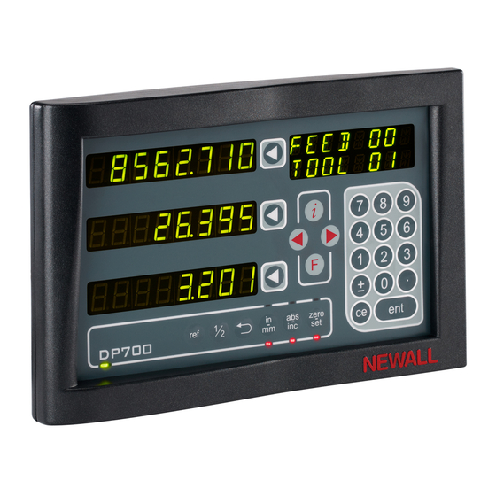 Newall DP700 Quick Start Up Manual