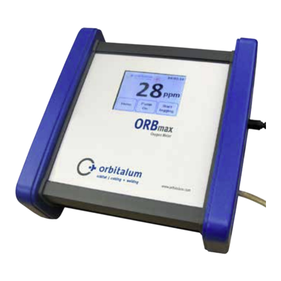 Orbitalum ORBmax Operating Instructions Manual
