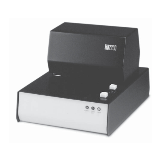 Rice Lake SP2200 Ticket Printer Manuals