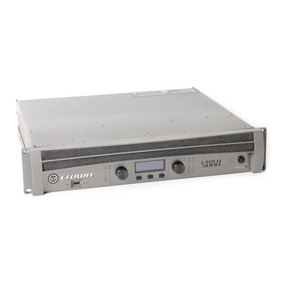 Harman Crown I-Tech HD Series Operation Manual