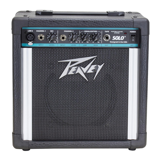 Peavey Solo Operation Manual