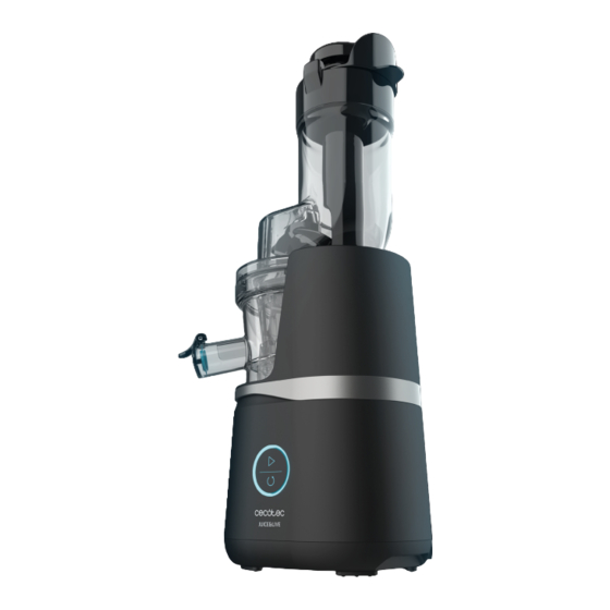 cecotec Juice&Live 3000 EasyClean Instruction Manual