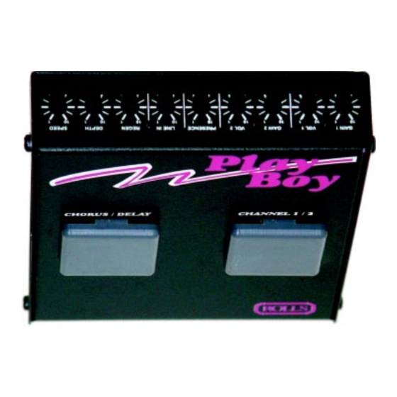 Rolls HA32 PLAY BOY Owner's Manual