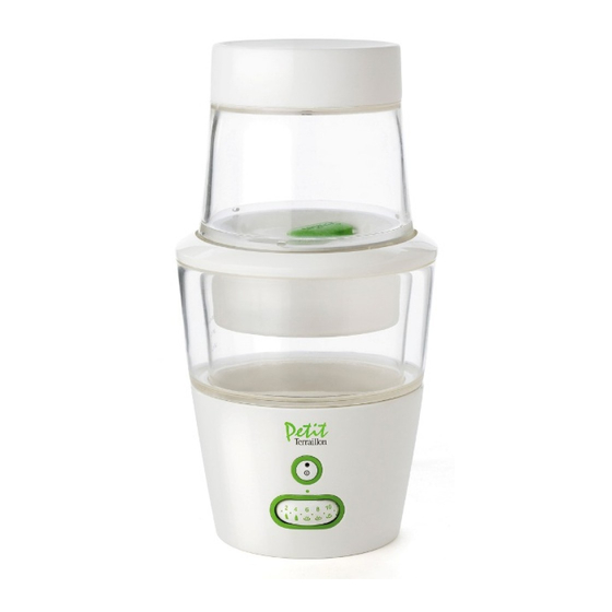 User Manuals: Terraillon Petit STEAM COOKER Steamer
