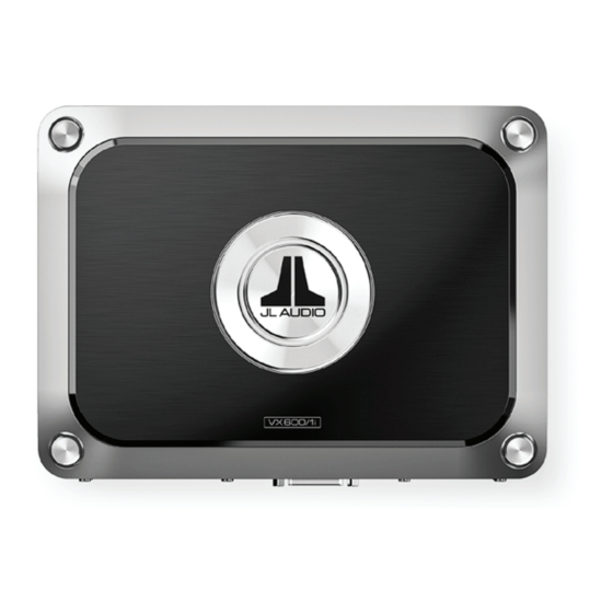 JL Audio NexD2 VX600/1i Manual