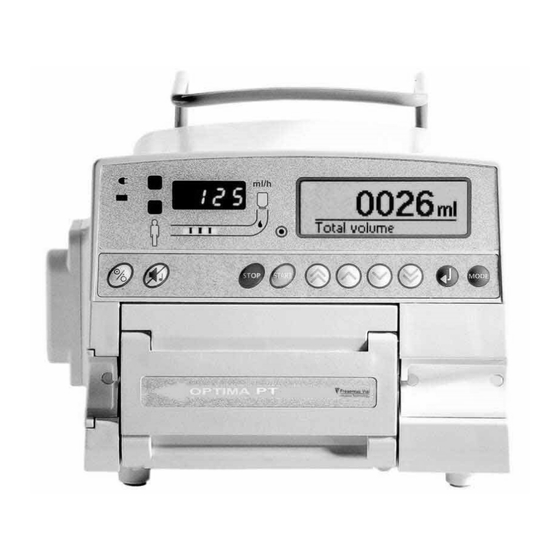 Fresenius Kabi OPTIMA PT Manuals