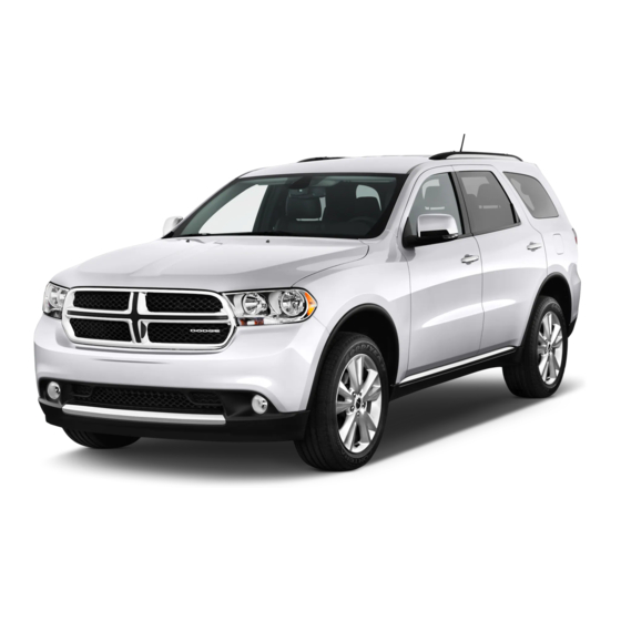 Dodge 2013 Durango User Manual