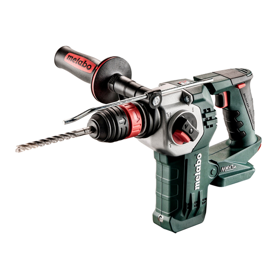 Metabo KHA 18 LTX BL 24 Quick Original Instructions Manual