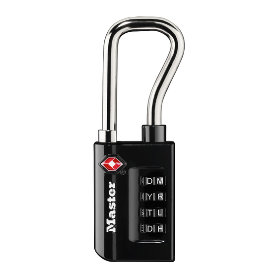 Master Lock 4696DWD Instructions