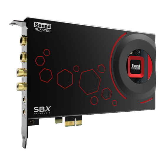 Creative SB1510 User Manual