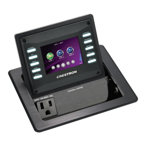 Crestron 3.6" FlipTop Touchpanel Control Center C2N-FT-TPS4 Specifications